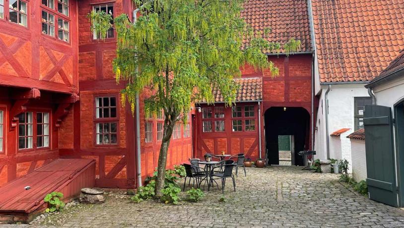 Gårdhaven ved Ehlers Samlingen, Historie Haderslev