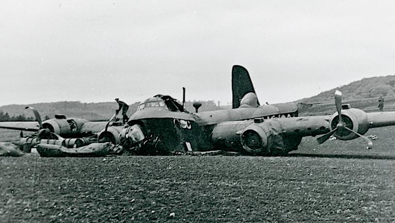 RAF-flyet Short Sterling, nødlandet ved Risgård i Sønderjylland