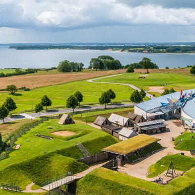 1864 Historiecenter Dybbølbanke i fugleperspektiv